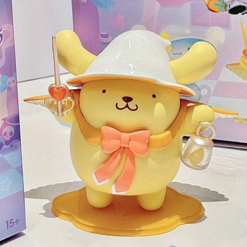 Blind Box from The Sanrio Magical Story Series Featuring Dolls of for kuromi, for My Melody, And Cinnamon Dog, Made of PVC. These Cartoon Decorations Are Perfect for Desktops And Make Great Gifts for Fans of Cartoons.
