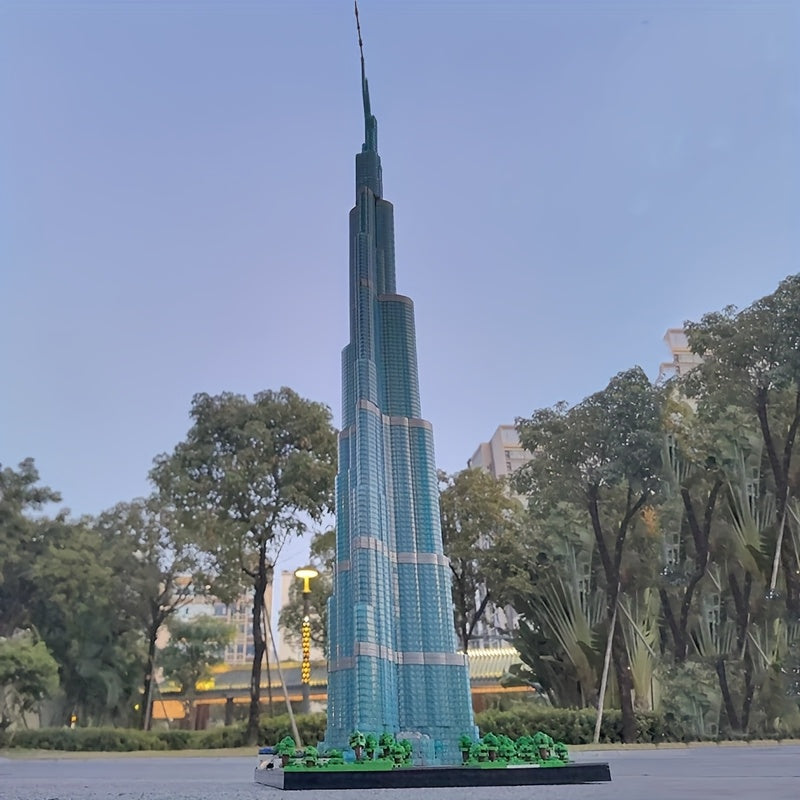 No Original Box 7365-PCS Home Decoration Dubai Skyscraper Tower Building Block Set For Friends Gift, XBB-MOC-104784 Boy Toys Model Block Brick For Birthdays, Valentines, Christmas Gift.