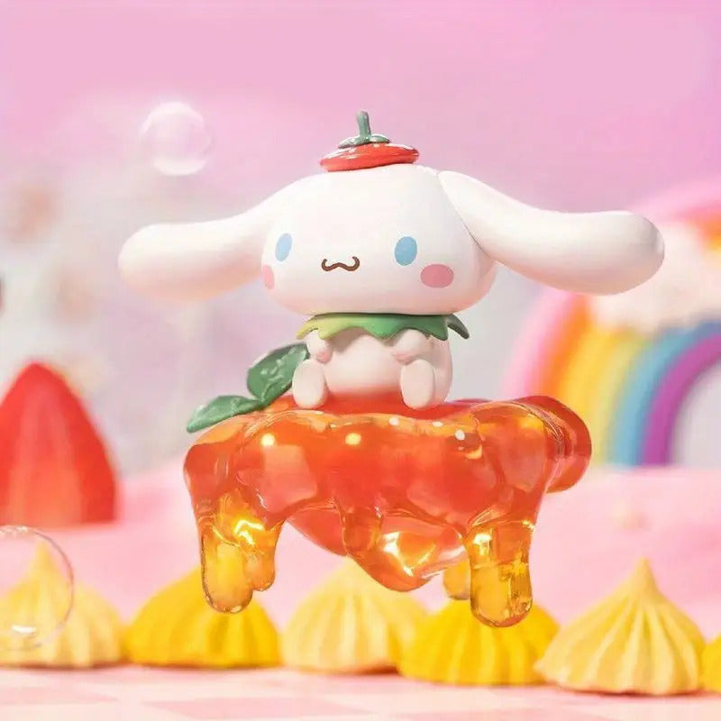 Sanrio Strawberry Land Mystery Box - Kuromi, Cinnamoroll & My Melody Collectible Figurine Surprise with Strawberry Accessory, Cute Anime Character Gift, & s (Officially Licensed)