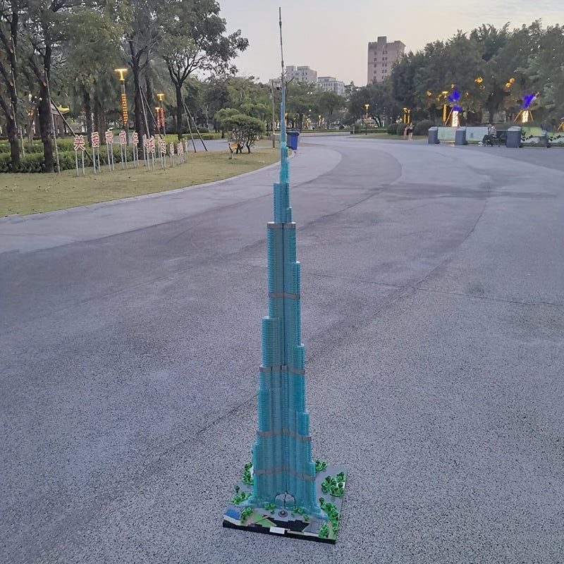 No Original Box 7365-PCS Home Decoration Dubai Skyscraper Tower Building Block Set For Friends Gift, XBB-MOC-104784 Boy Toys Model Block Brick For Birthdays, Valentines, Christmas Gift.