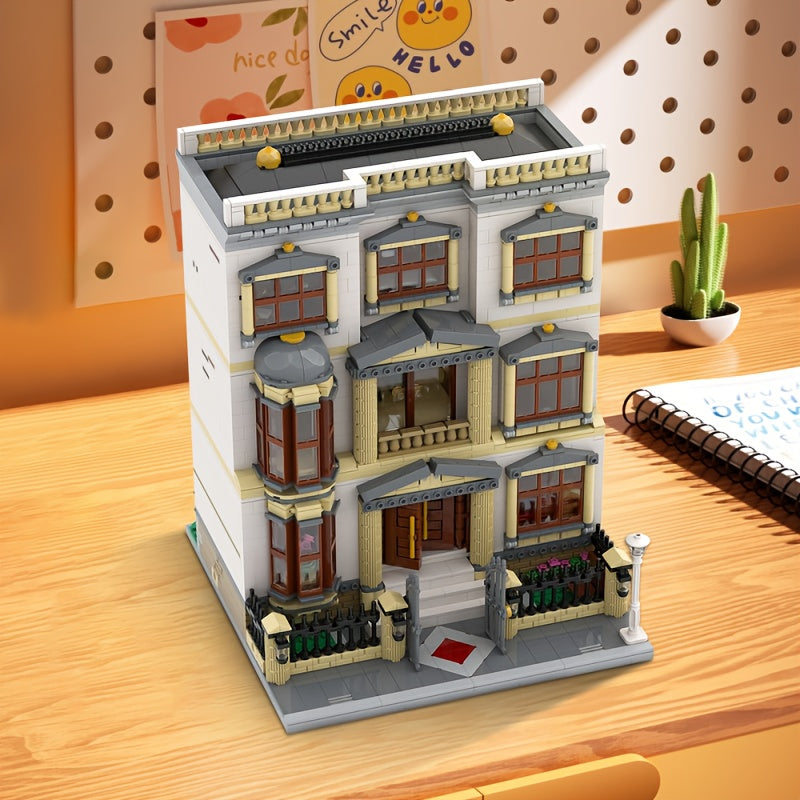 3603pcs Classic villa building block toys, Architecture model, European style, suitable for enthusiasts, festivals birthday gifts, Festival Gifts, Hobbyist Gifts, Decorative Model, Detailed Architecture, Precision Pieces, Highquality Bricks, Block Set, Mo