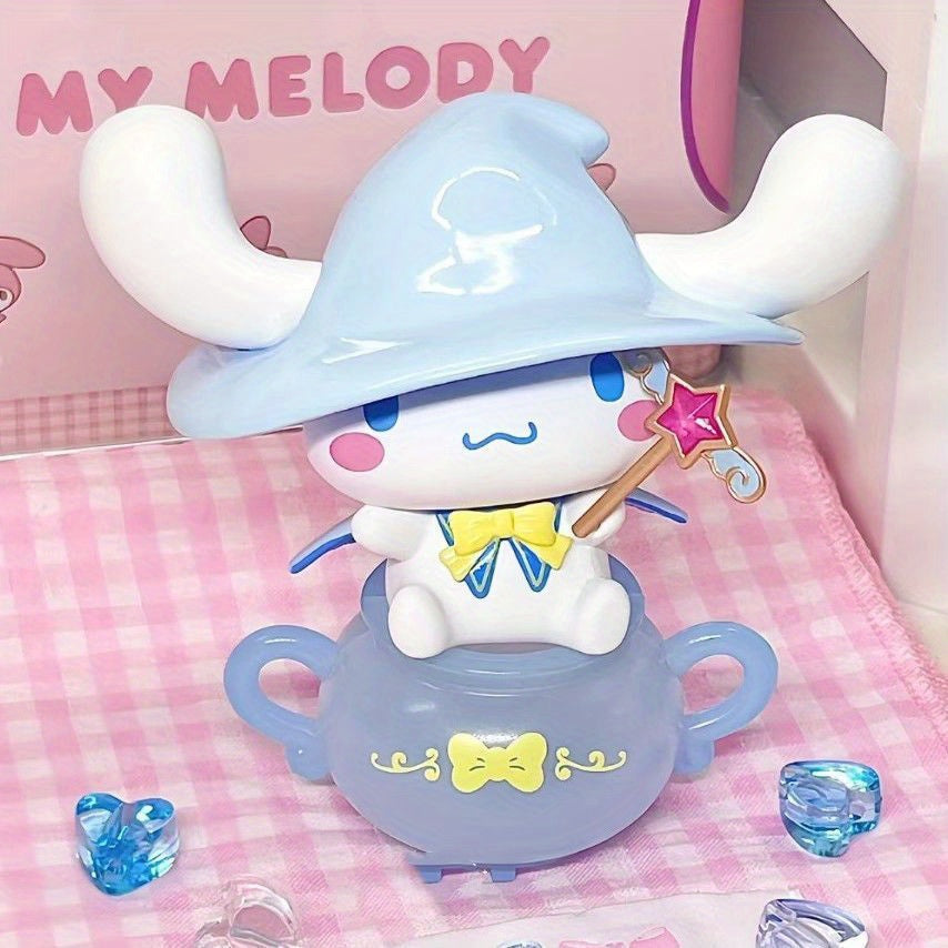 Blind Box from The Sanrio Magical Story Series Featuring Dolls of for kuromi, for My Melody, And Cinnamon Dog, Made of PVC. These Cartoon Decorations Are Perfect for Desktops And Make Great Gifts for Fans of Cartoons.