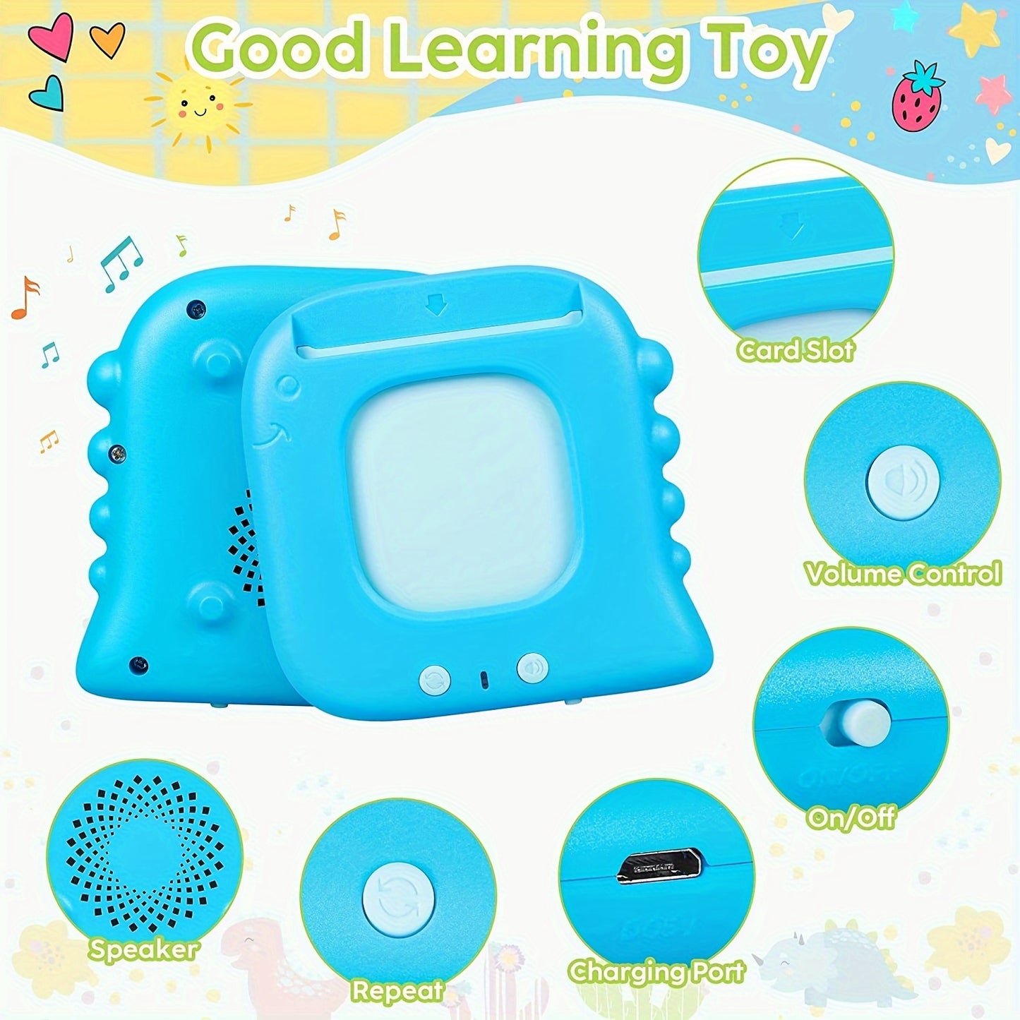 Talking Flash Cards for Toddlers 3-6 Years, Pocket Speech for Toddlers, 224-510 Sight Words Educational Learning Toys, Speech Toys for Toddlers, Kindergarten Preschool Gift for Kids Boys Girls