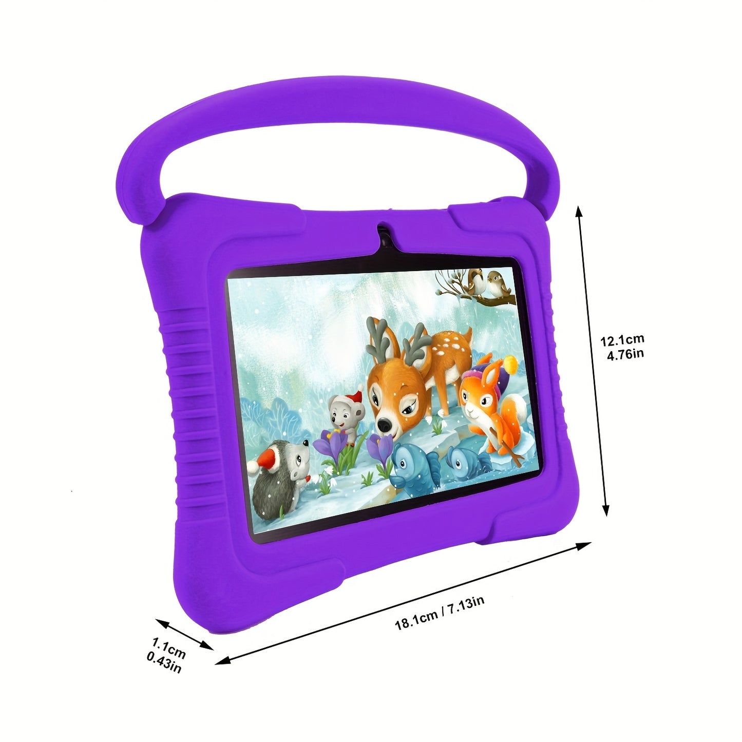 Veidoo Kids Tablet, 7 inch Android Tablet PC, 2GB RAM 32GB ROM, Safety Eye Protection Screen, WiFi, Dual Camera, Games, Parental Control APP, Tablet with Silicone Case
