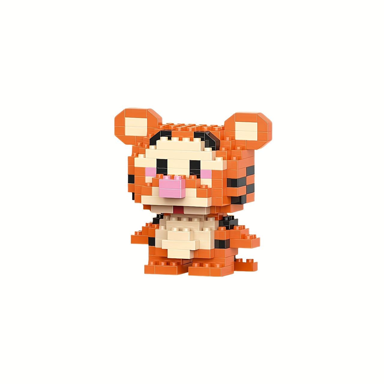1\u002F2pcs Disney Winnie the Pooh Jumping Tiger Theme Building Blocks - Exquisite Cartoon Miniature DIY Toy Set, Perfect for Room Decor and Collectible Desktop Display Ideal Gift Halloween Christmas Thanksgiving